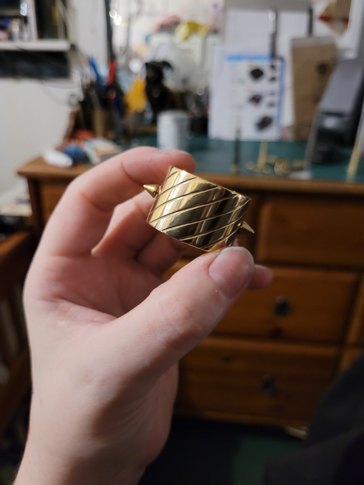 Short Hair Cuffs! Single bar cuffs for braids or locs in brass, stainless steel, bronze, or black steel