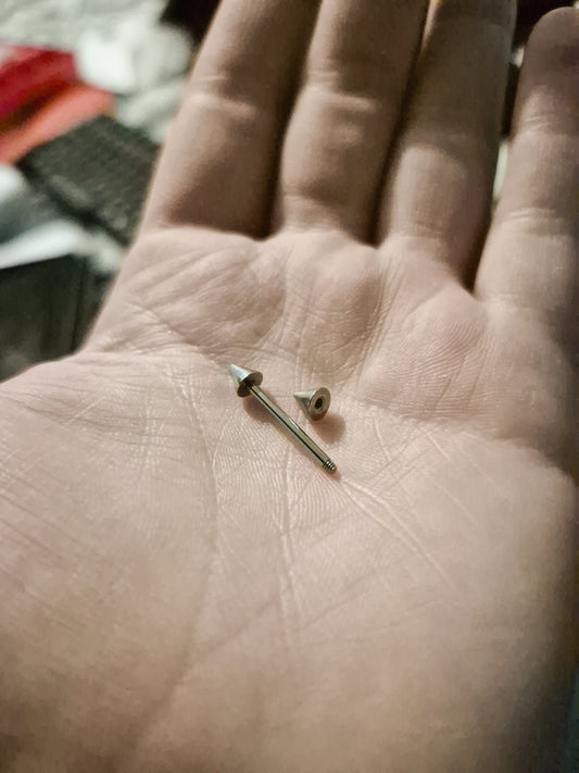 Spare retainer bar (single) with balls or cones for hair jewellery. NOT FOR PIERCINGS