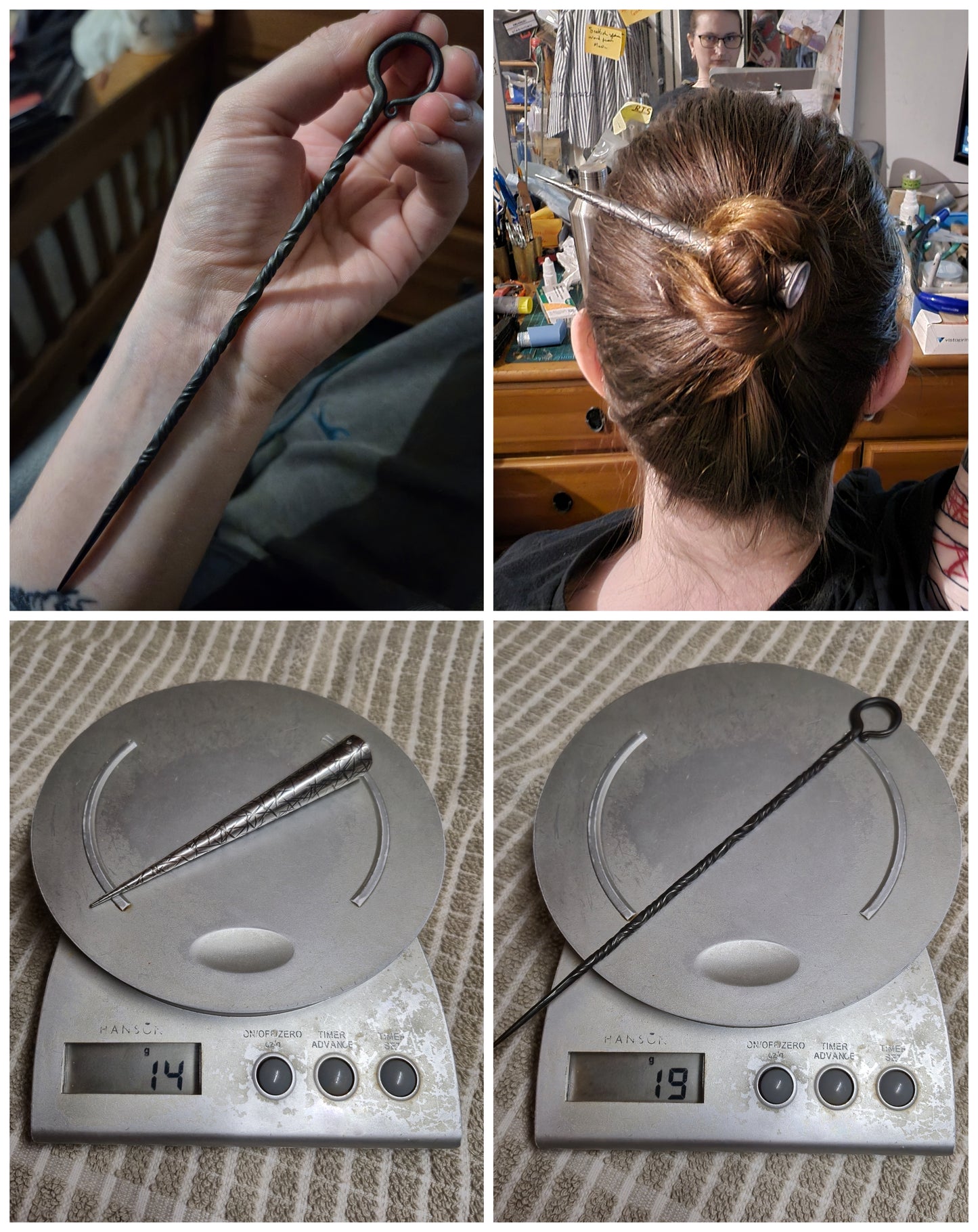 Hair spike! Extra long hair spike for wearing on braids, locs, or to use as a hair pin