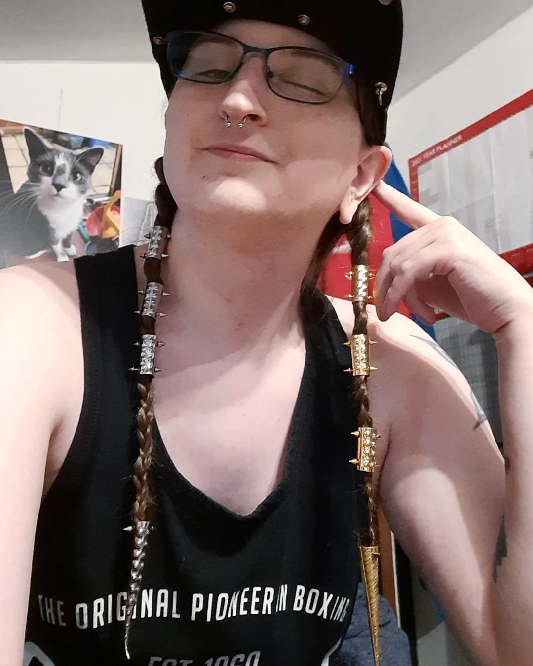 Tentacle Braid Cuff! Loc beads/ braid beads wotu tentscle texture