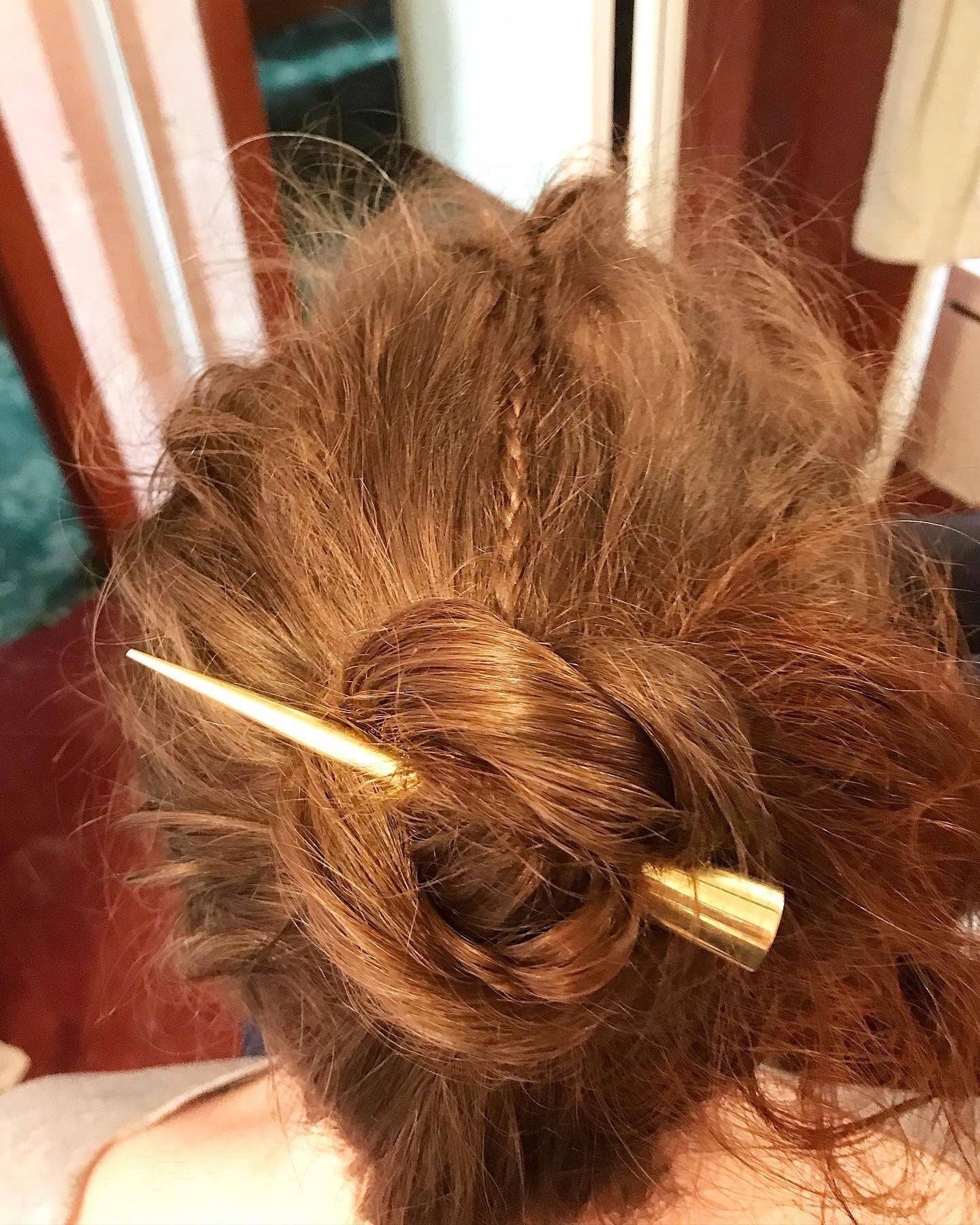 Hair spike! Extra long hair spike for wearing on braids, locs, or to use as a hair pin