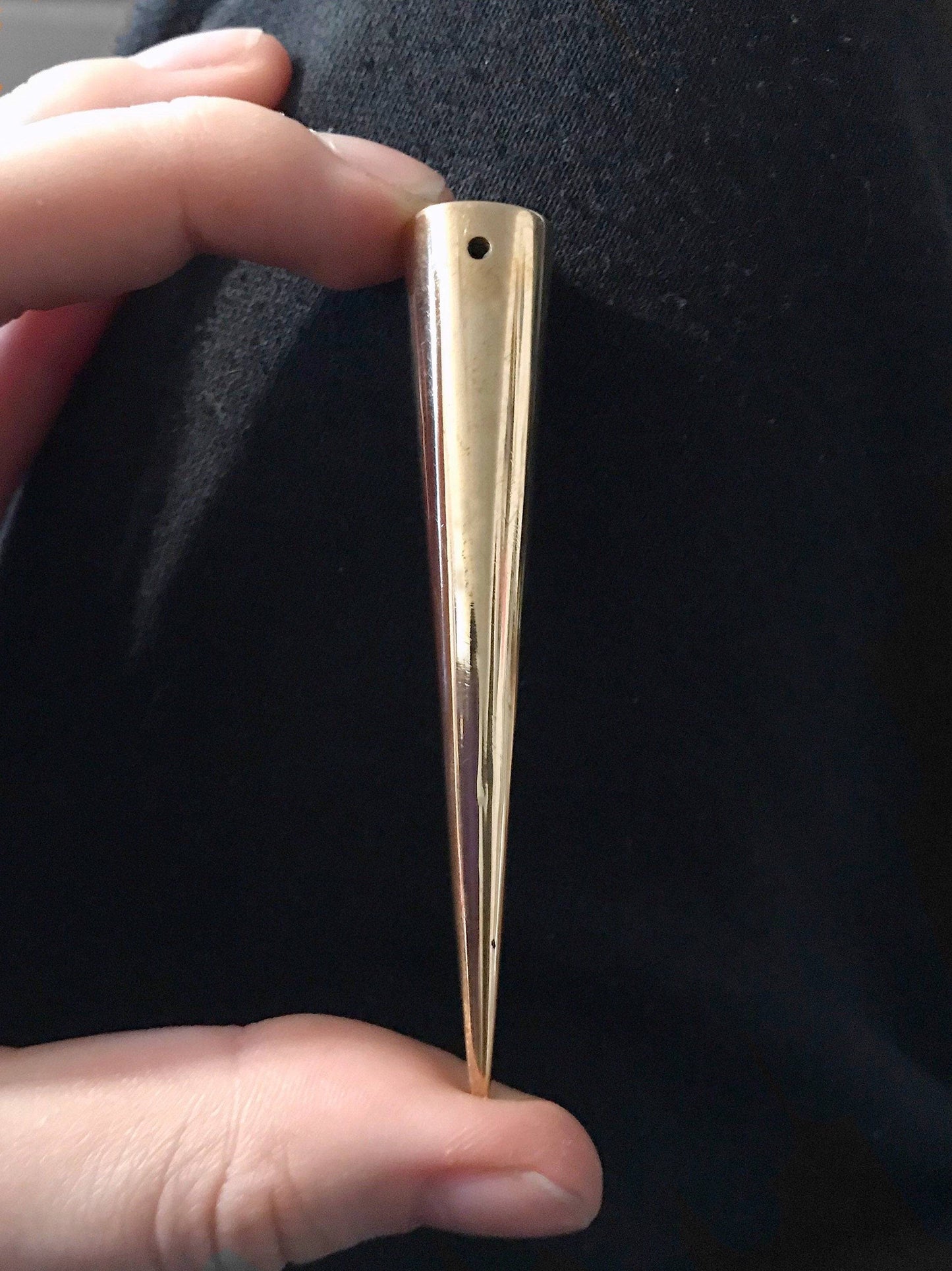 Bronze Braid/Dreadlock Spike! ,ade from upcycled bronze, reclaimed from broken cymbals