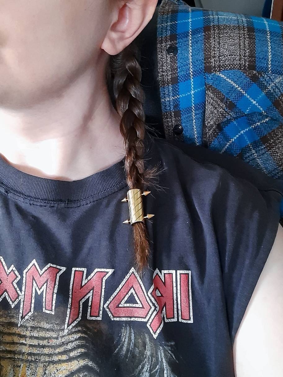 Candy Stripe Hair Bead! Beads for braids, dread beads, loc jewelry, viking  hair bead, viking beard bead, horn bead, witch hair, festival hai