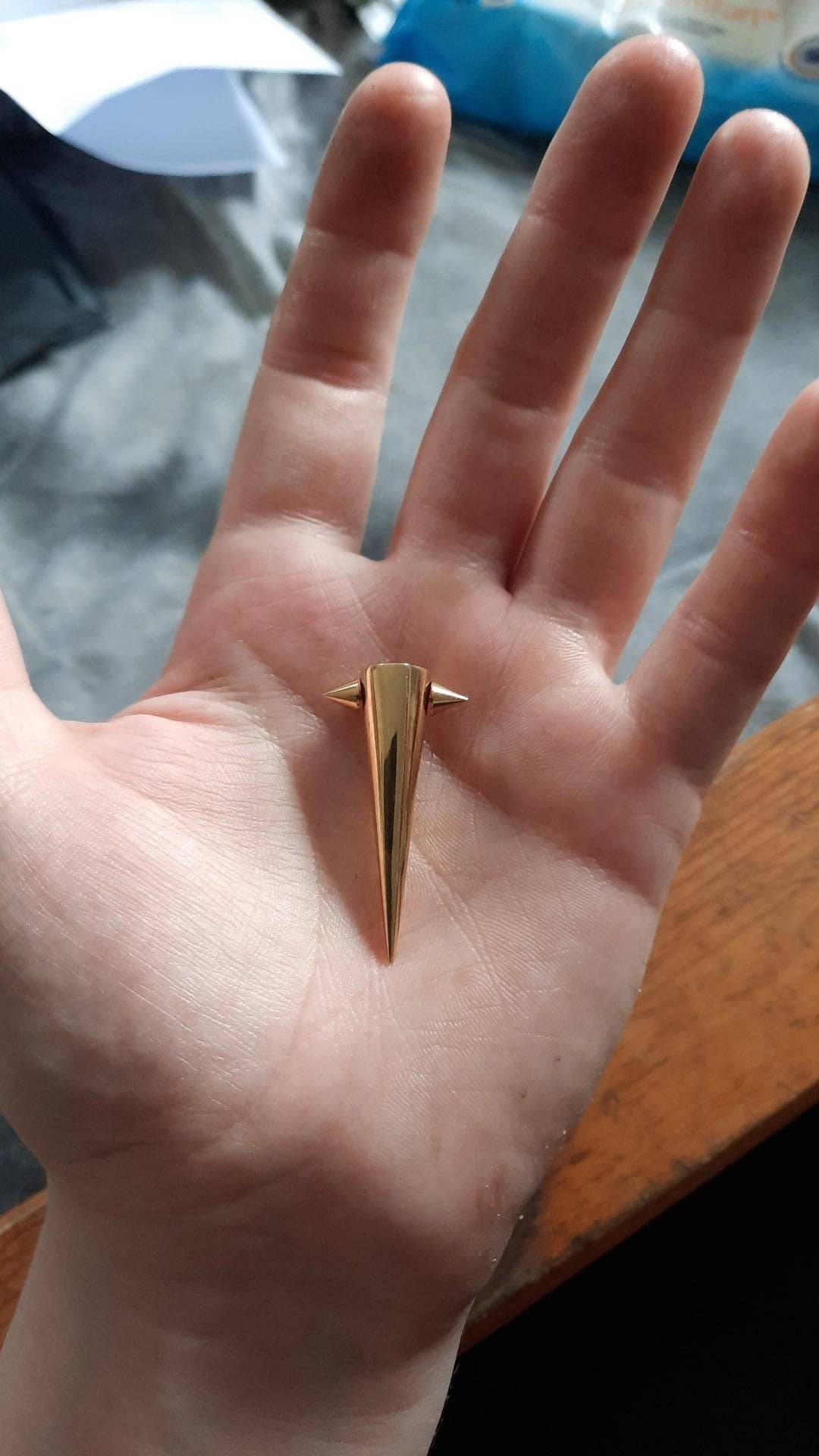Micro Spiko! Tiny spikes for loc/dreadlock tips in brass and stainless steel