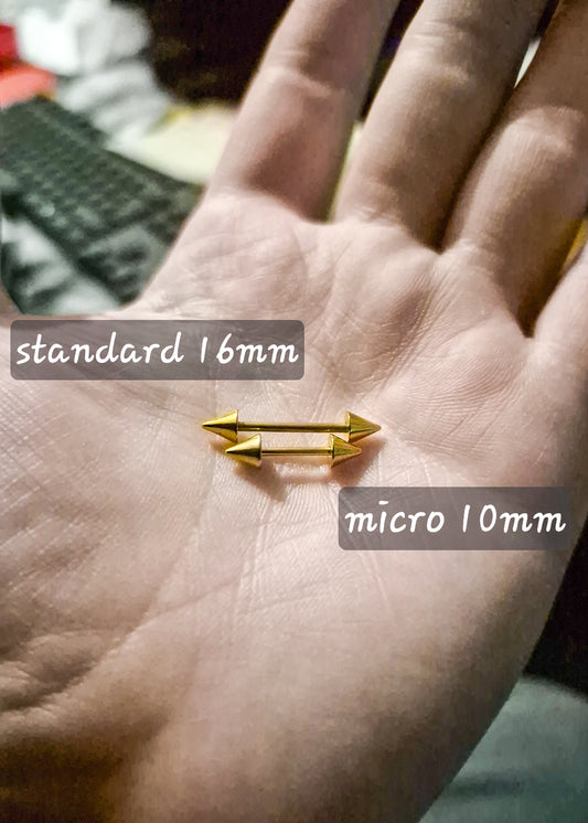 Spare retainer bar (single) with balls or cones for hair jewellery. NOT FOR PIERCINGS