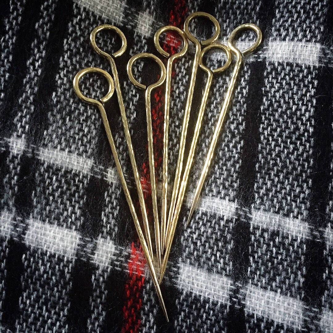 Individual brass handcrafted shawl pin, textured shawl pin, cloak pin, womens gifts, kilt pin, scarf ring, winter fashion, blanket scarf pin