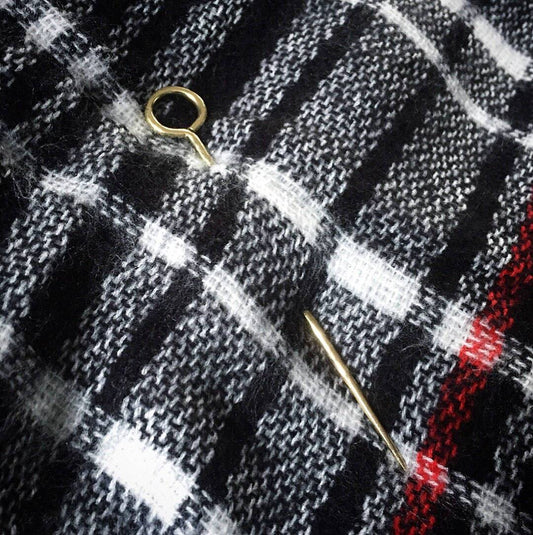 Individual brass handcrafted shawl pin, textured shawl pin, cloak pin, womens gifts, kilt pin, scarf ring, winter fashion, blanket scarf pin