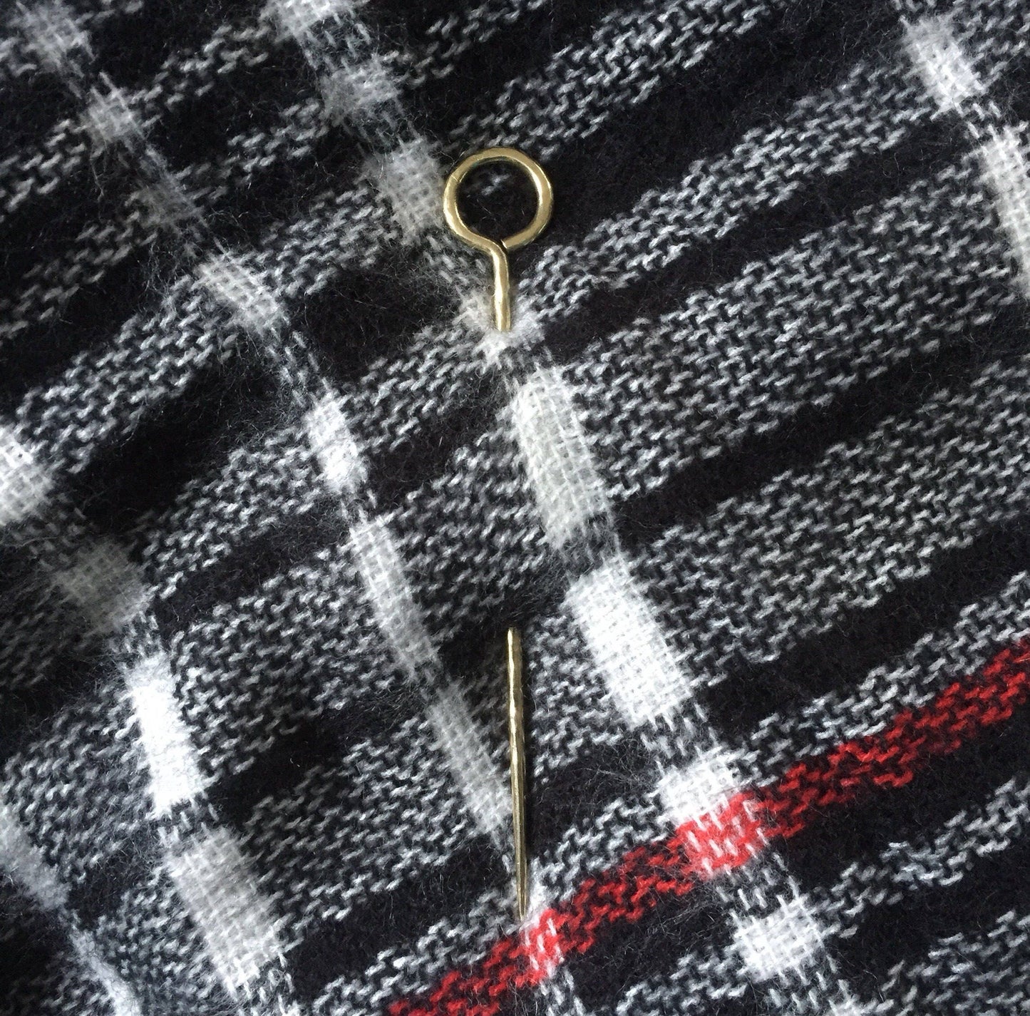 Individual brass handcrafted shawl pin, textured shawl pin, cloak pin, womens gifts, kilt pin, scarf ring, winter fashion, blanket scarf pin