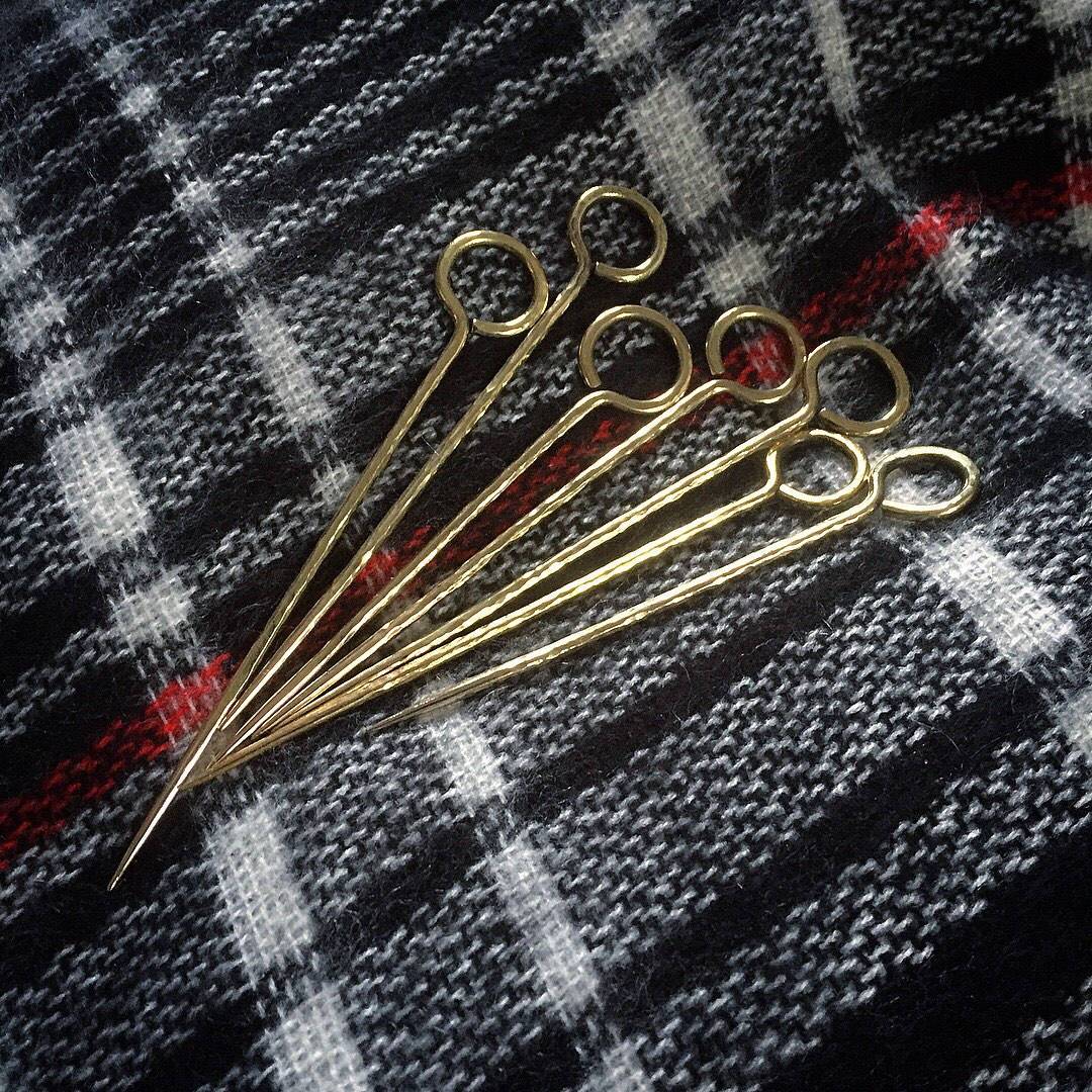 Individual brass handcrafted shawl pin, textured shawl pin, cloak pin, womens gifts, kilt pin, scarf ring, winter fashion, blanket scarf pin