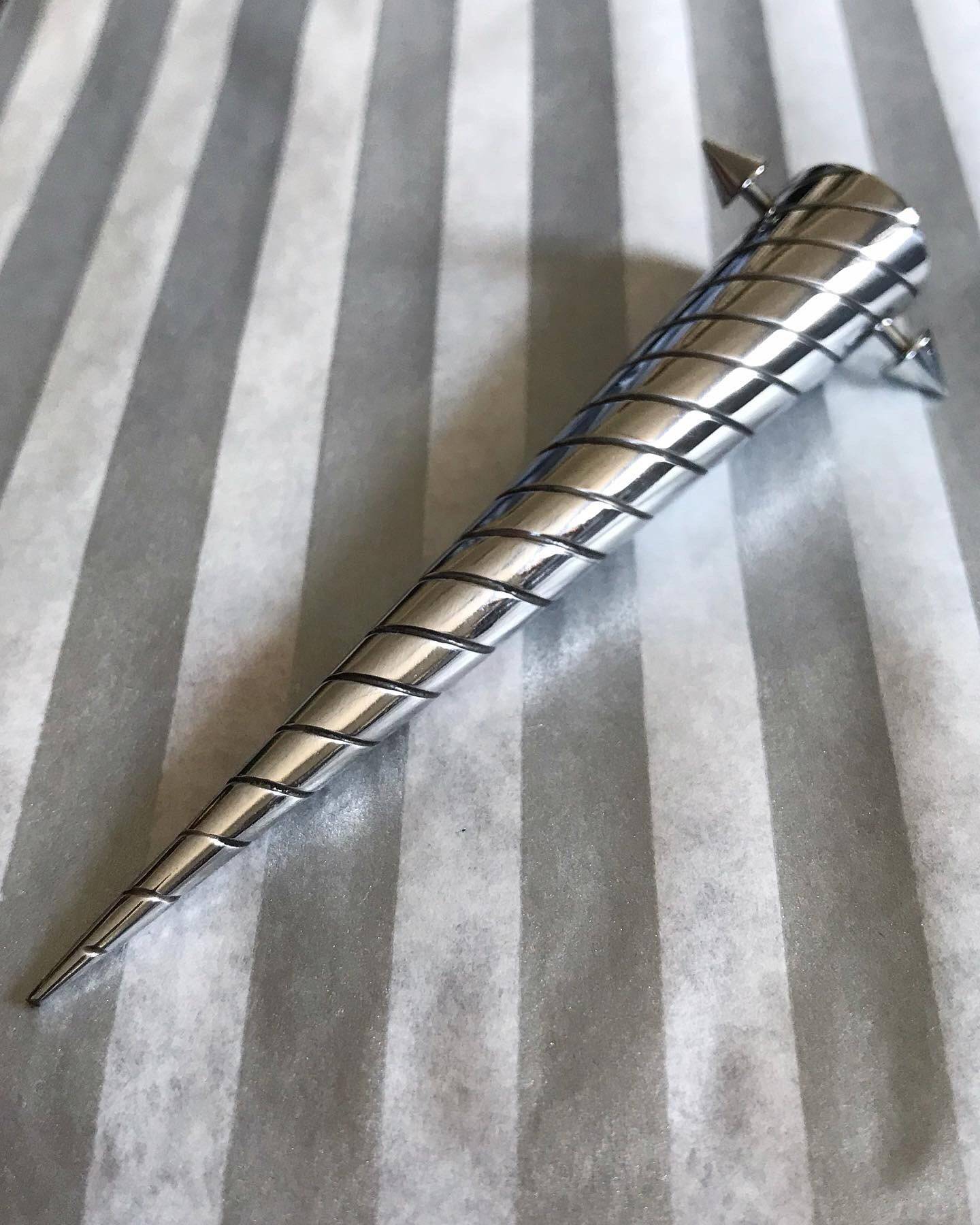 STAINLESS STEEL Unicorn Hair Spike! Goth, Viking hair jewelry for braids or dreadlocks. Braid jewelry, braid accessories, viking hair beads