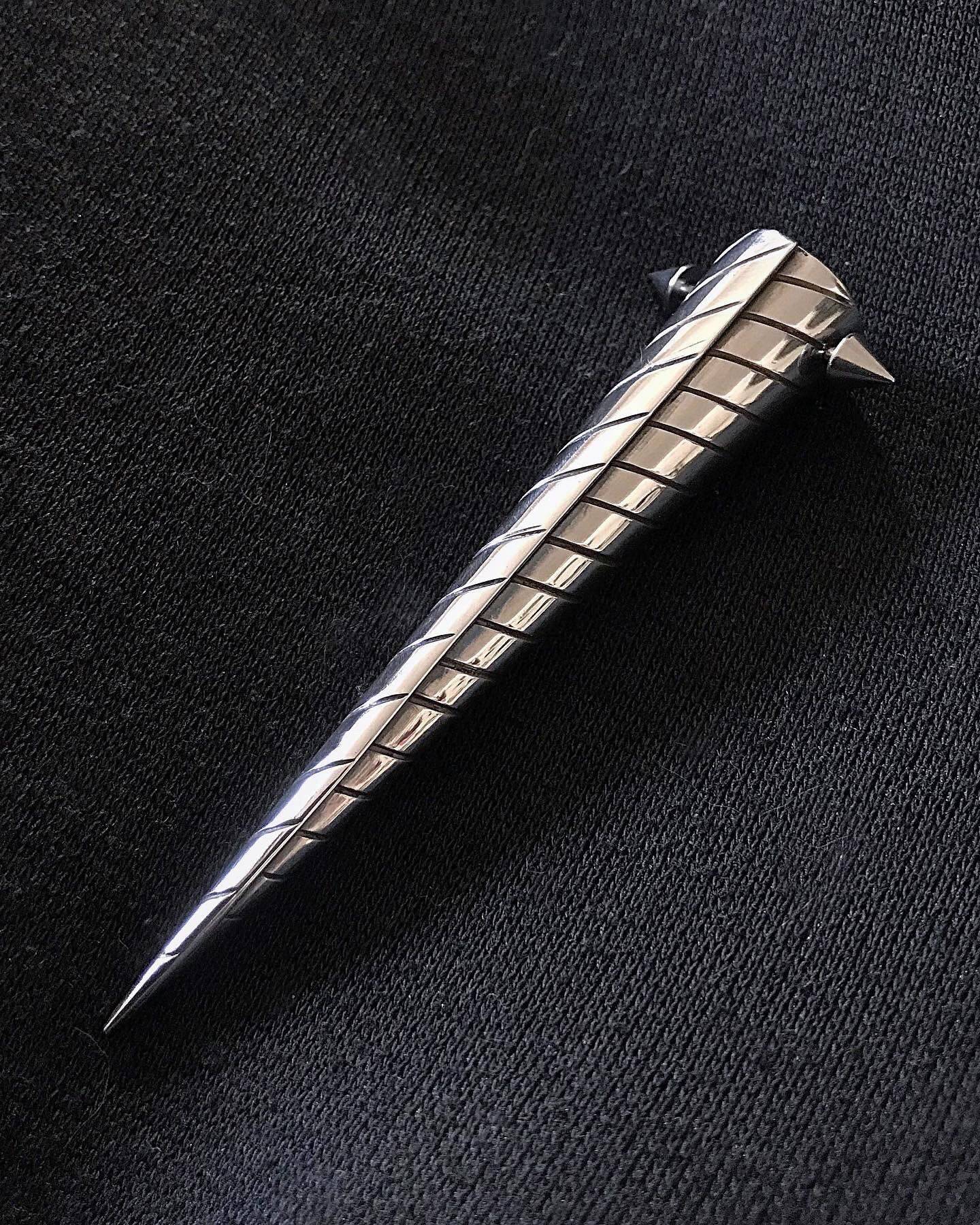 STAINLESS STEEL Unicorn Hair Spike! Goth, Viking hair jewelry for braids or dreadlocks. Braid jewelry, braid accessories, viking hair beads