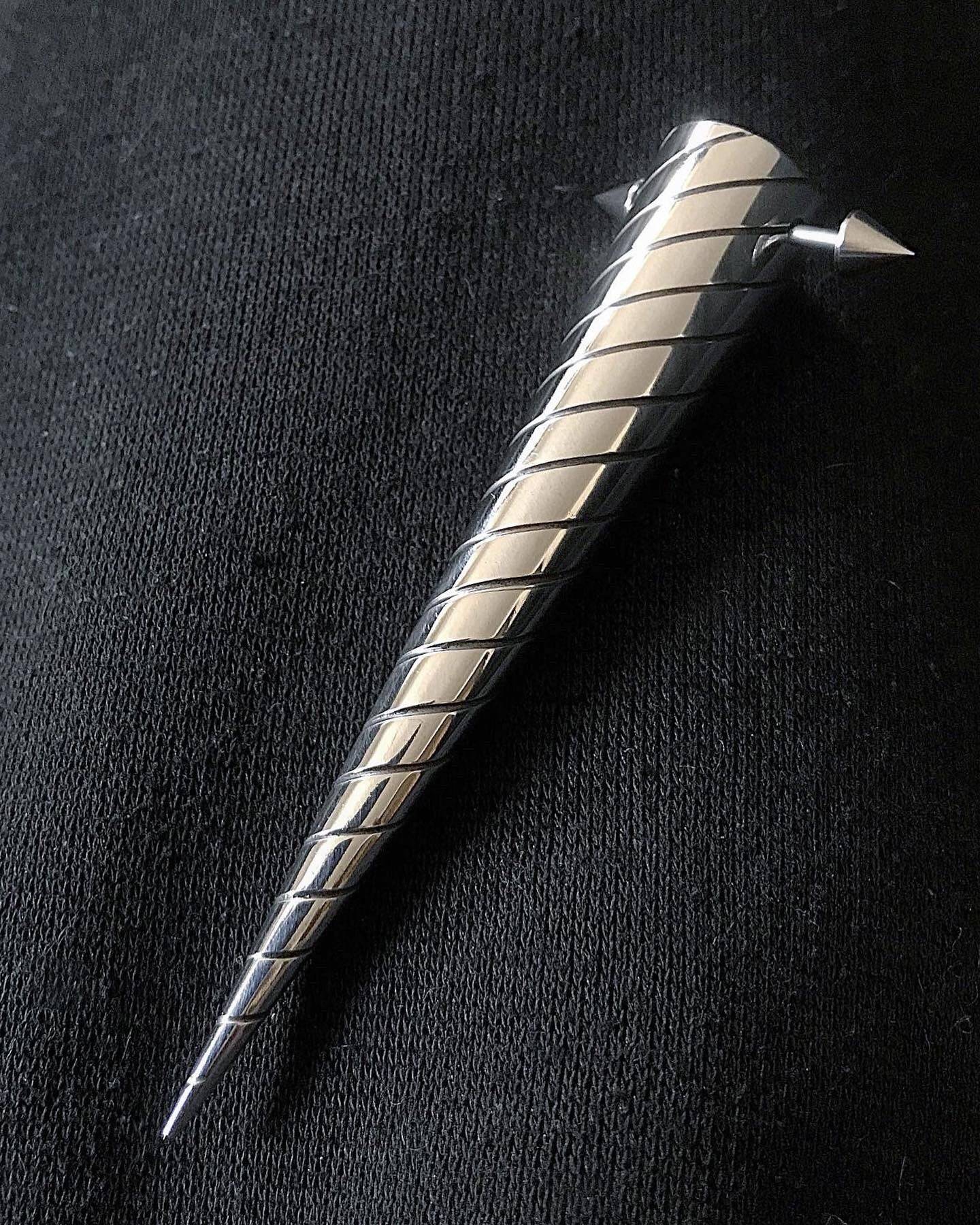 STAINLESS STEEL Unicorn Hair Spike! Goth, Viking hair jewelry for braids or dreadlocks. Braid jewelry, braid accessories, viking hair beads