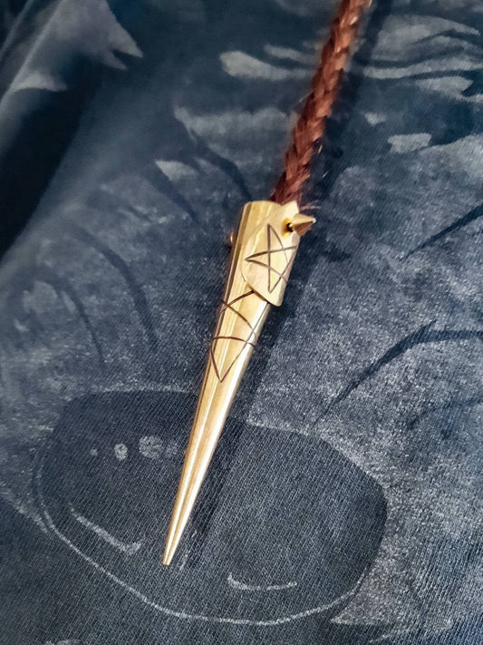 Witchy Braid Hair Spike! Pentagram spike, dreadlock jewelry, spooky hair jewelry, braid jewelry, spooky babe, viking. Brass/stainless/bronze